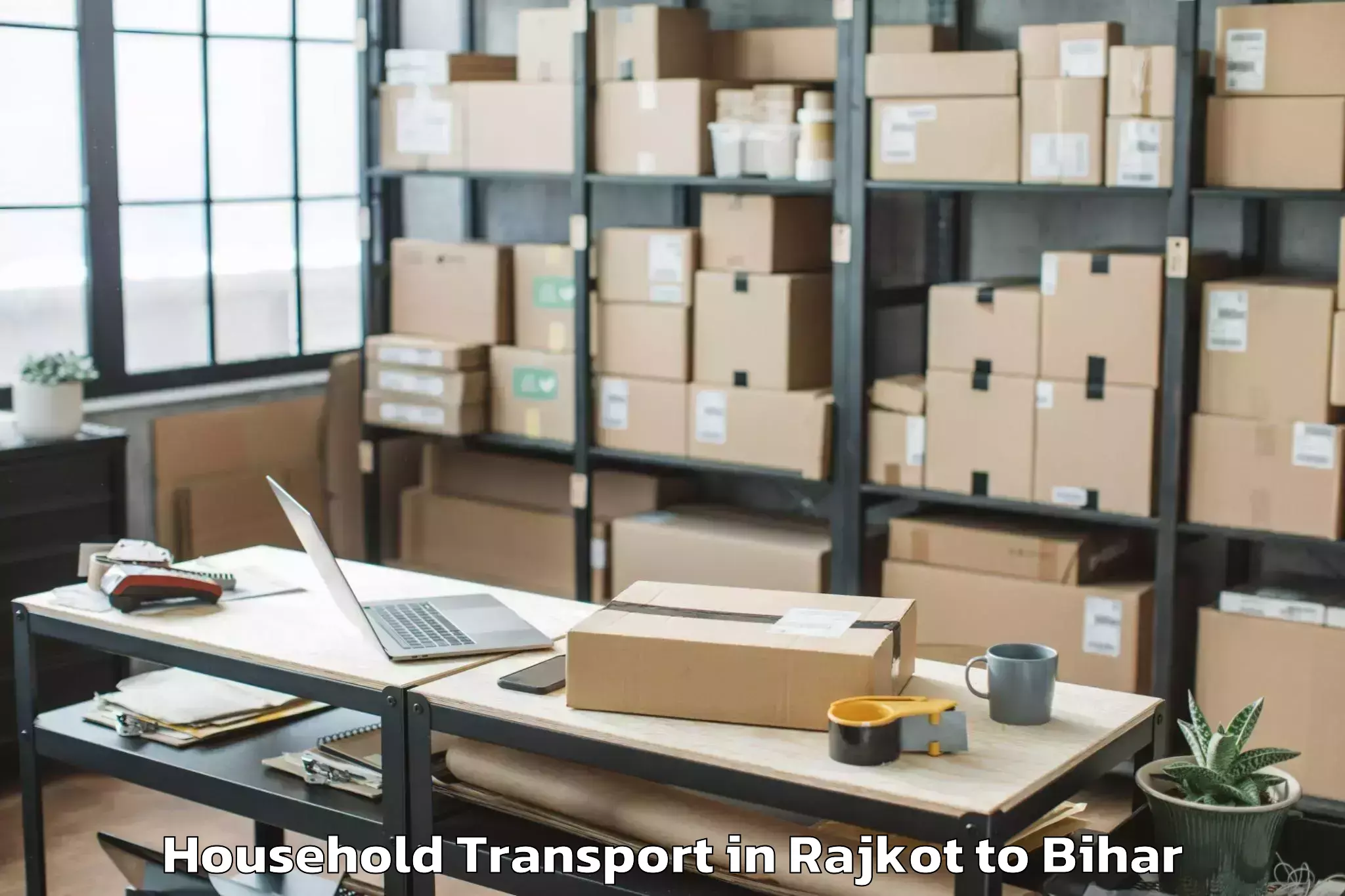 Professional Rajkot to Barauli Household Transport